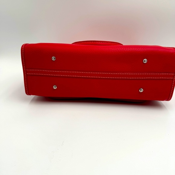 Dooney & Bourke red, pebbled leather double pocket tote. NWOT - Picture 6 of 12